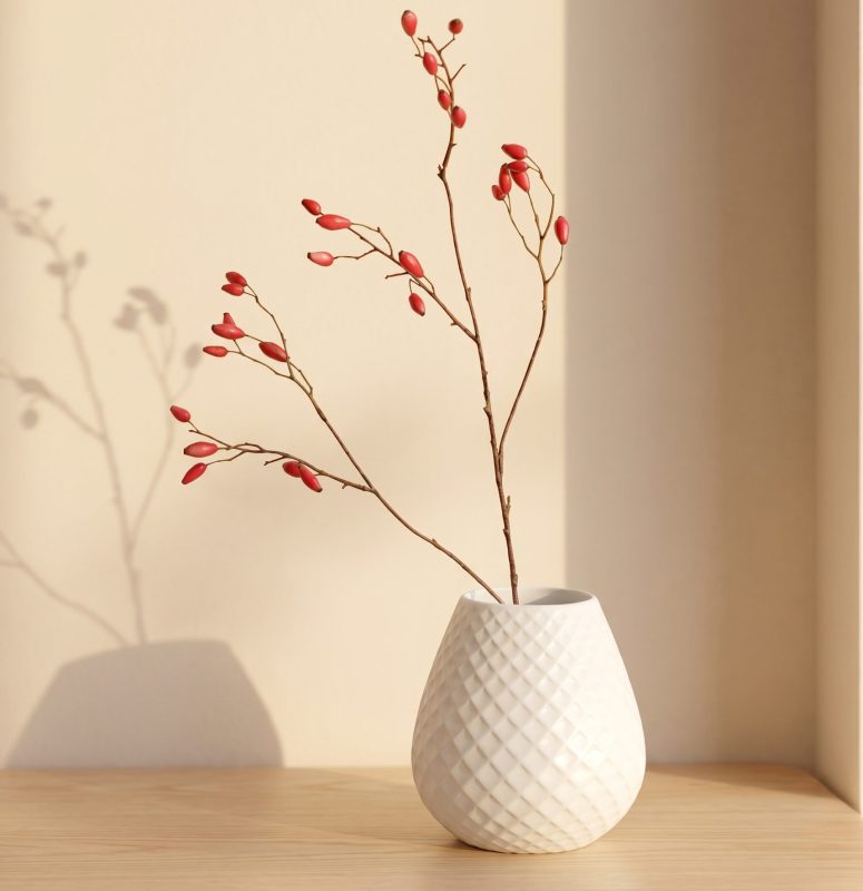 Sibba Vase Swan White