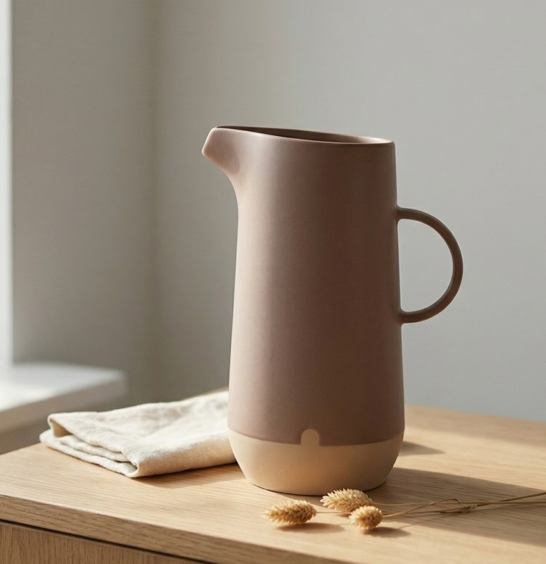 Thyra Jar Rosewood Beige