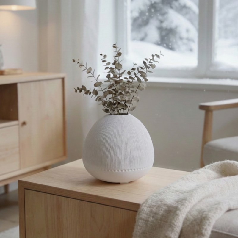 Astrid Vase Swan White