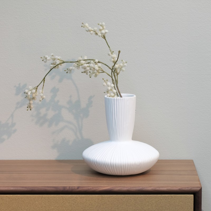 Gunhilde Vase Vintergæk Swan White